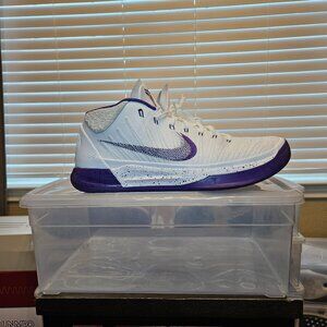 Nike Kobe A.D. Mid Baseline White Court Purple Men's Size 12